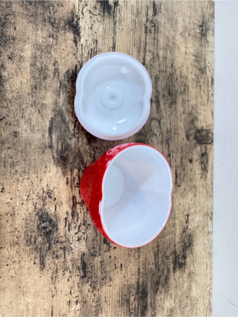 Strawberry Glass Dish with Lid | Red Strawberry Trinket Box - Picture 8 of 10